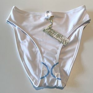 NWT high cut Wolf & Whistle white bikini brief